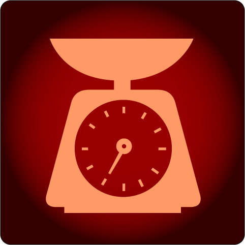 Kitchen scale icon